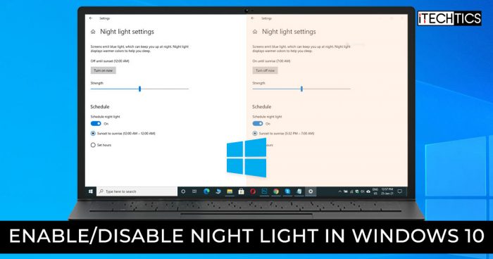 Enable Disable Night Light in Windows 10 1