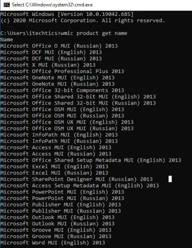 Most useful Command Prompt Cmdlets For Windows 10 50 get product name