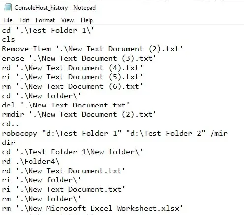 How to use PowerShell History on Multiple Devices 2 console history text