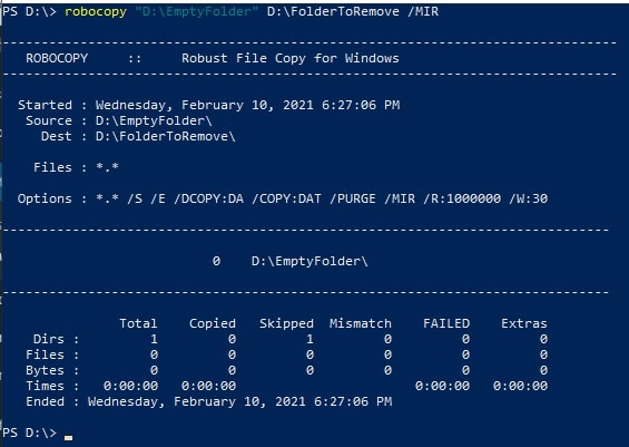 CMD Delete Folder: Delete Files and Folders using Command Line 25 robocopy