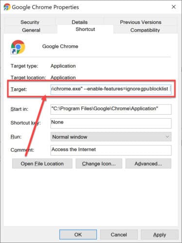 Chrome enable experimental features 1