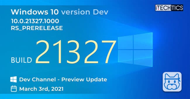 Windows 10 Insider Preview Build 21327