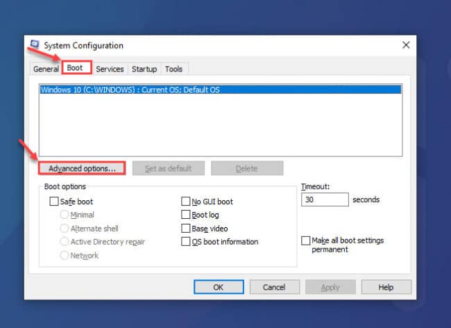 How to Fix Available Usable Memory Less Than Total Installed RAM 6 advanced options