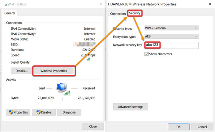 how to find neighbors wifi password on windows 7