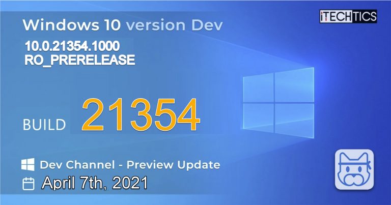 Windows 10 Insider Preview Build 21354