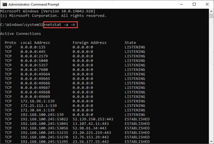 How to Check if Windows Firewall is Blocking Ports 1 cmd check listening ports