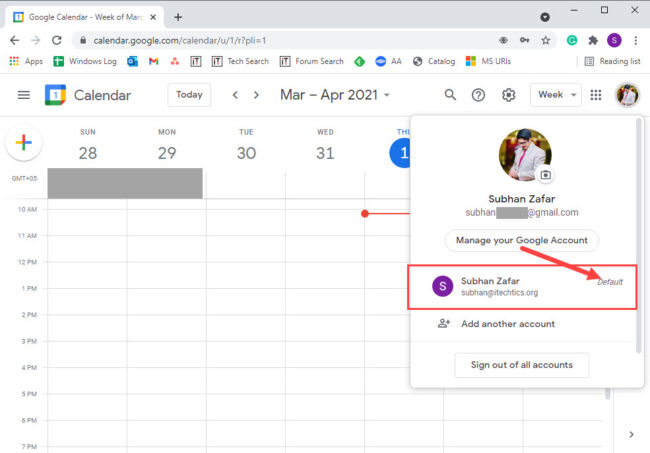 How To Change Default Google Account In Chrome 2 View the default Google account for Chrome