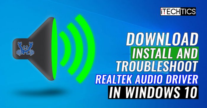 How to Download and Install Realtek HD Audio Manager And Driver for Windows 10 6