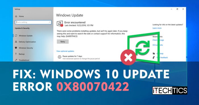 How To Fix Windows 10 Update Error 0x80070422 2