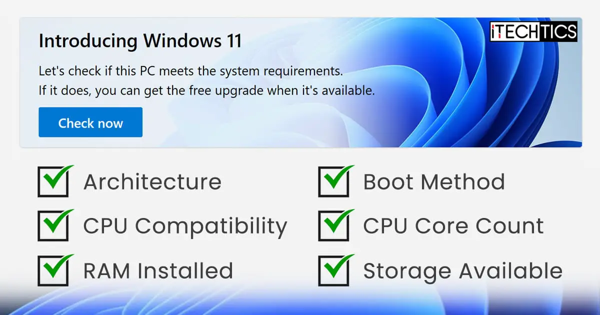 windows 11 requirements check