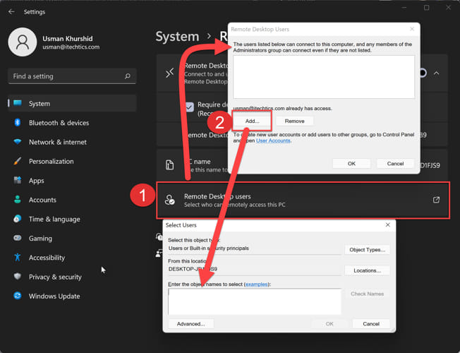 How To Enable Remote Desktop Connection RDC In Windows 11 3