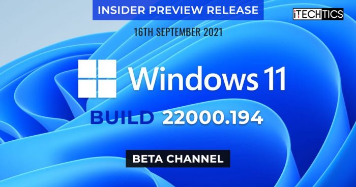 Windows 11 Build 22000 194