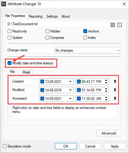 How to Change a File/Folder Date Timestamp Using Command Line and Other Tools 10 attribute changer
