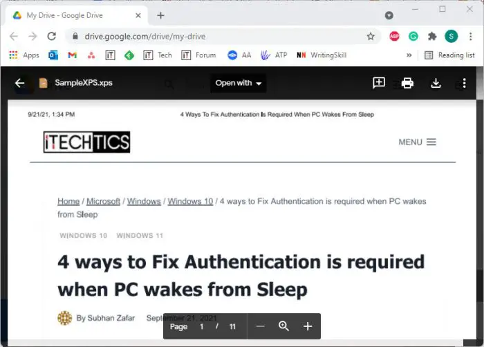 How to Enable XPS Viewer on Windows 11/10 17 xps on drive