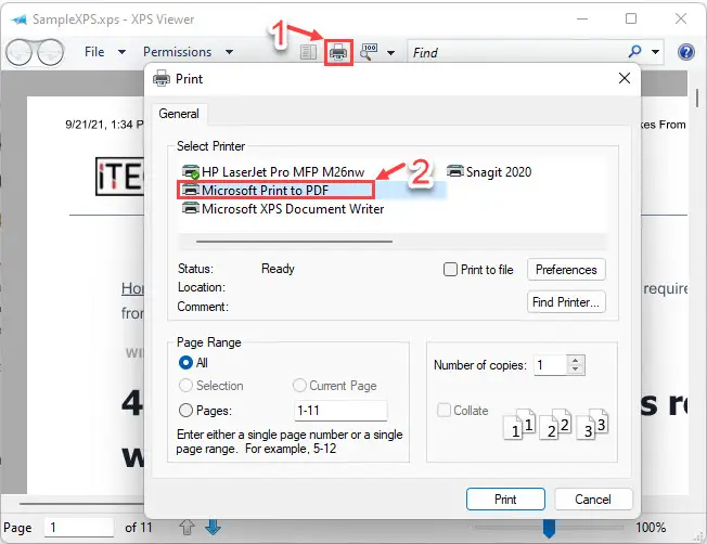 How to Enable XPS Viewer on Windows 11/10 9 xps to pdf
