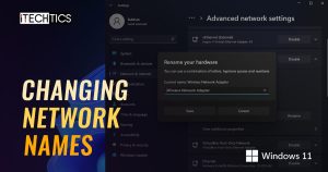 Changing Network Names Windows 11