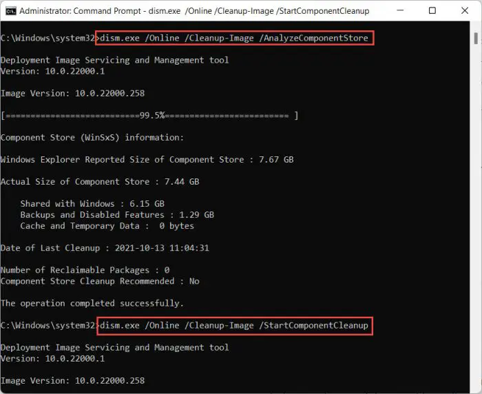 Windows 10 21H2 Build 19044.2192 (KB5018482) Fixes DCOM Issues 6 dism cleanup
