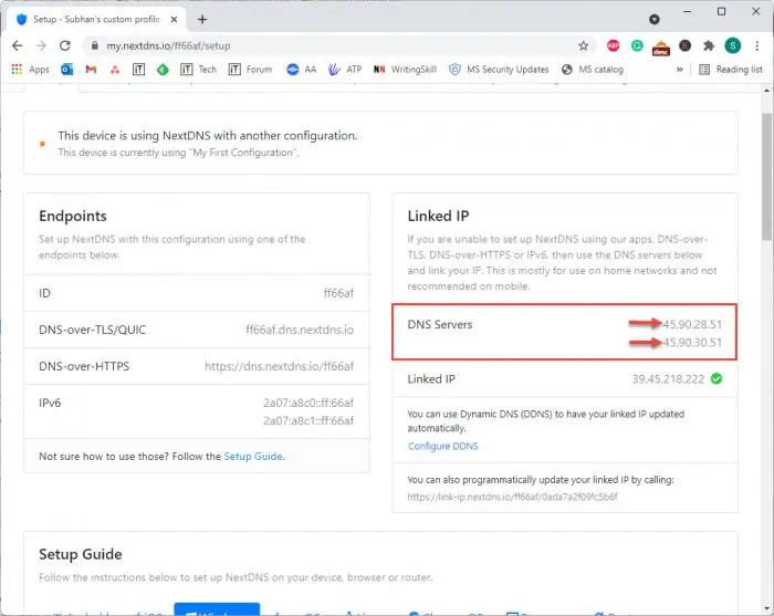How To Use NextDNS For Content Filtering And Security In Windows 10/11 6 dns servers ip