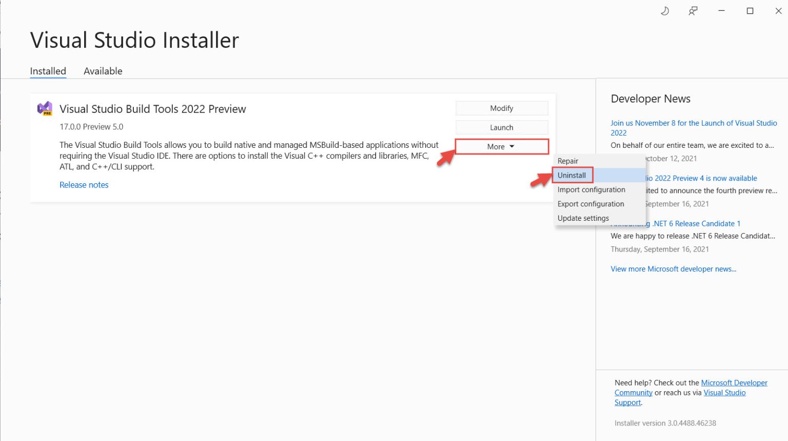 Download and install visual c redistributable 2022