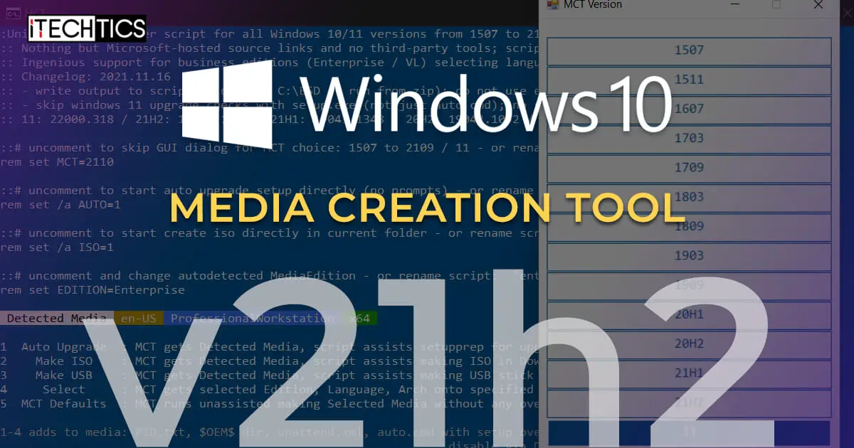 Download Install Windows 10 21H2 Media Creation Tool