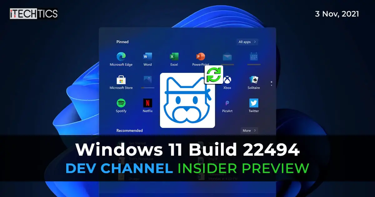 Windows 11 Build 22494 Dev Channel Insider Preview