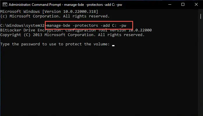 How To Manage BitLocker Using Command Line in Windows (Manage-bde) 9 add pw