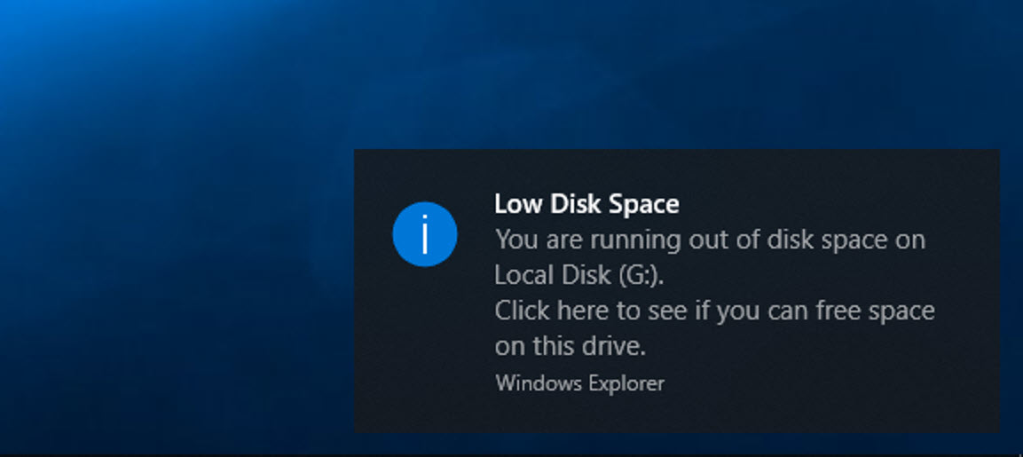 How To Fix And Disable Low Disk Space Warning In Windows