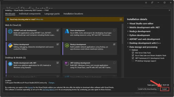 Download And Install Visual Studio 2022