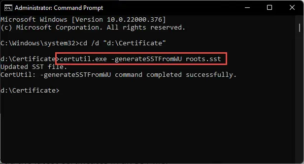 How to Install/Update Root Certificates in Windows 11 17 Download SST file