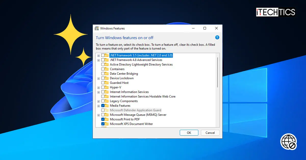 Install Windows Optional Features Offline