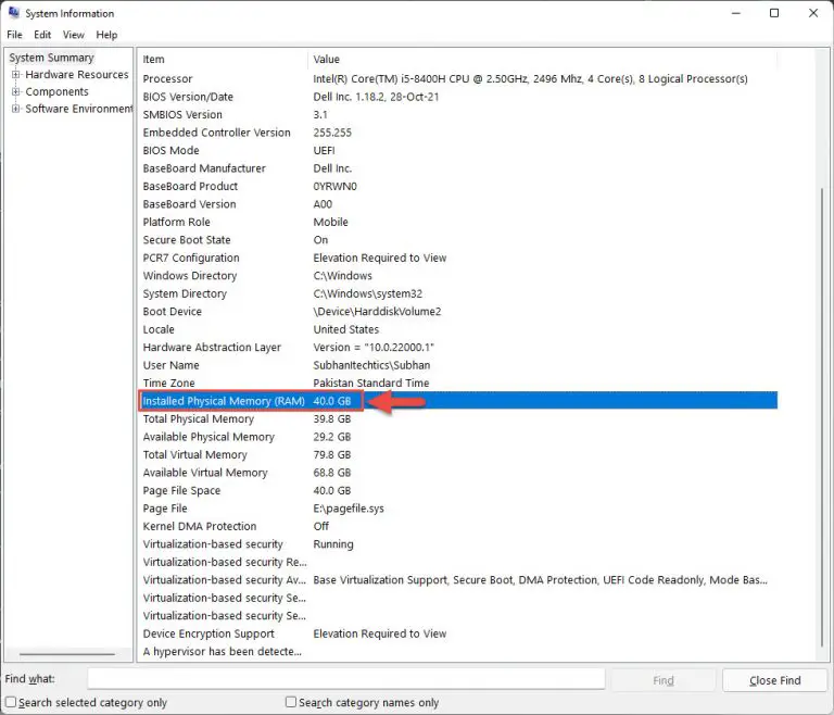 How to find computer hardware specs cpu gpu ram motherboard hard drive
