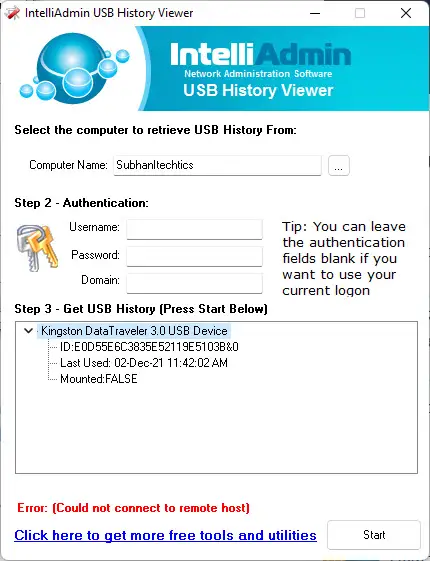 USB History Viewer