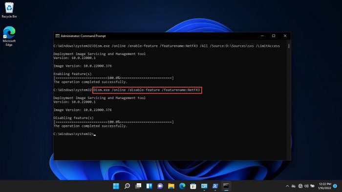 4 Ways to Install Windows Optional Features Without Internet (Offline) 6 cmd disable