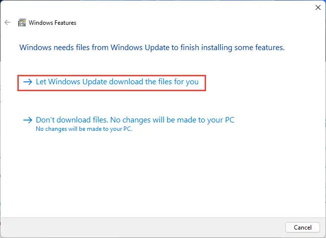 4 Ways to Install Windows Optional Features Without Internet (Offline) 13 let windows update