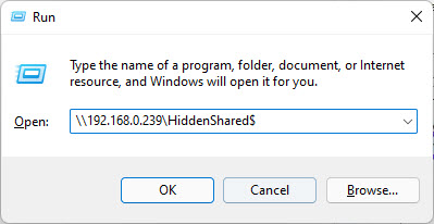 How To Create A Hidden Shared Folder In Windows 9 Accessing a hidden shared folder
