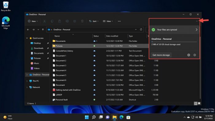 Download and Install Windows 11 Version 22H2 (2022 Update) 43 Open OneDrive from File Explorer