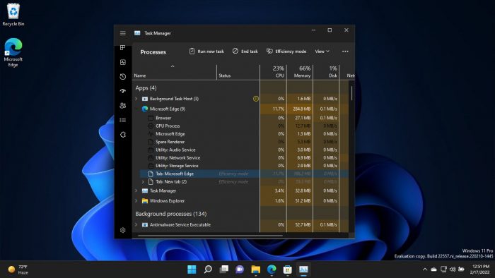 Download and Install Windows 11 Version 22H2 (2022 Update) 44 Task Manager Efficiency Mode