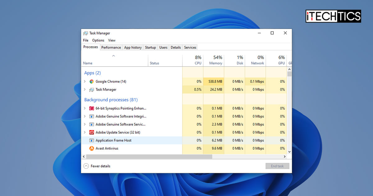 Access Task Manager Windows 11