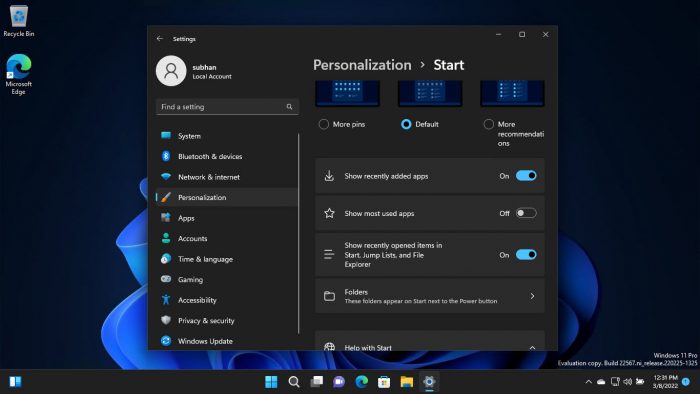 Download and Install Windows 11 Version 22H2 (2022 Update) 28 Start menu