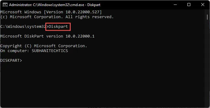 5 Ways To Change Drive Letter In Windows 11, 10 7 Enter the Disk Partition mode in Command Prompt