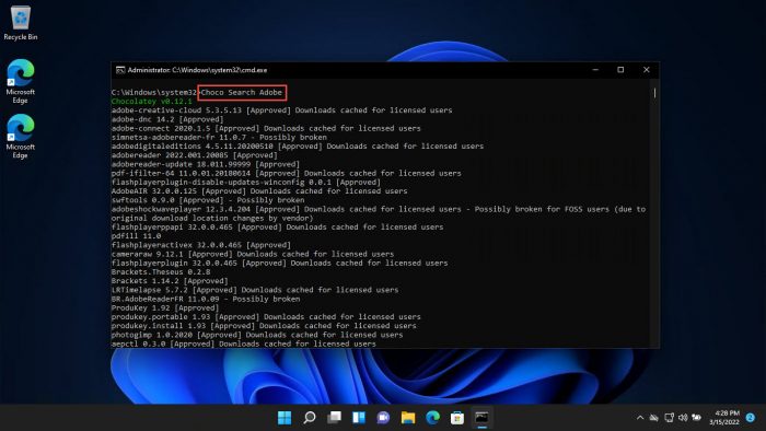 Install Apps And Programs From Command Line Using Chocolatey 9 search 2