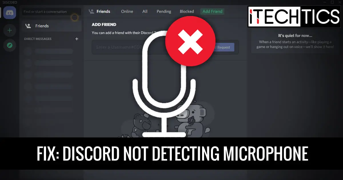 How to fix discord not detecting mic