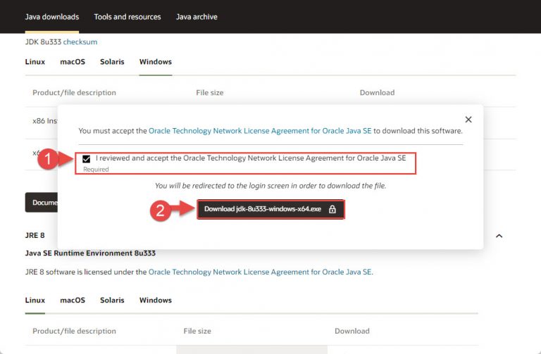 Download Java 8 Update 333 Offline Installers