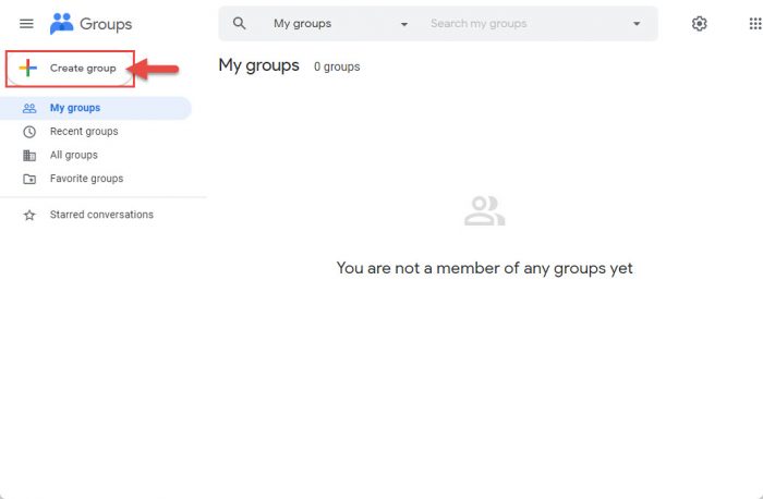 Create group