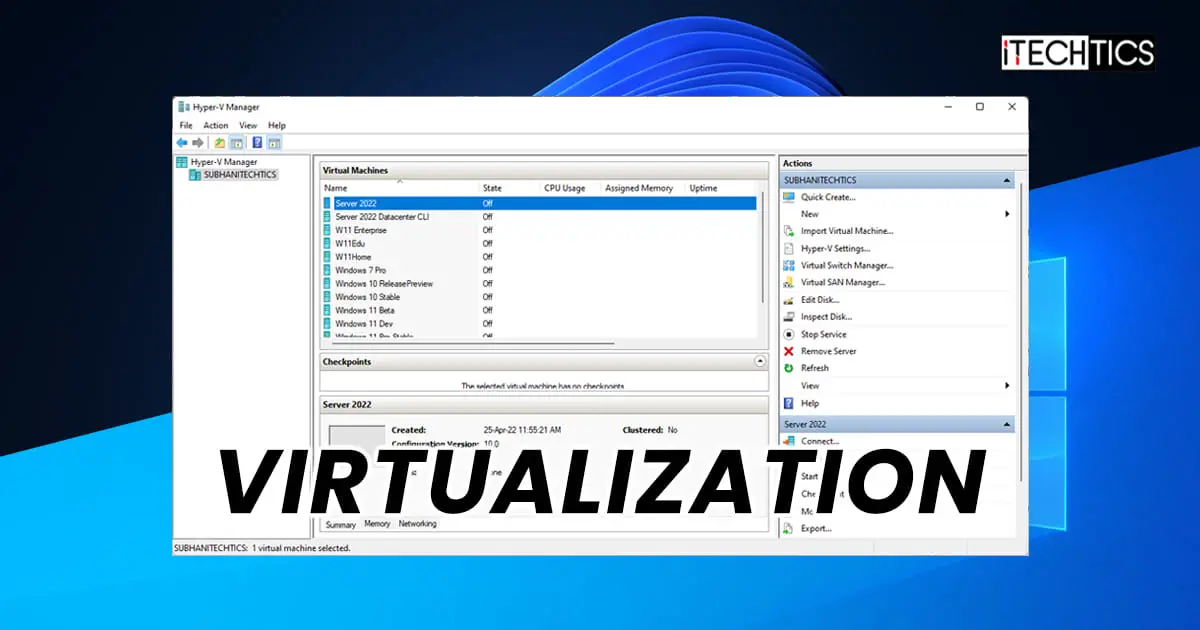 Enable Virtualization Windows 10 11