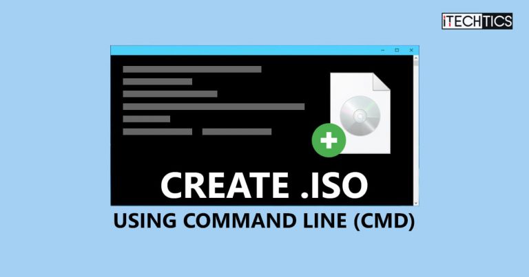 Create ISO Using Command Line CMD
