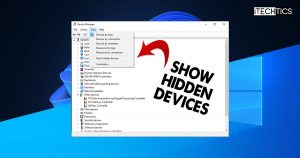 设备管理器显示隐藏设备窗口11 10