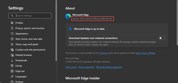 Edge successfully updated