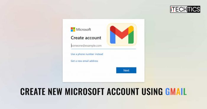 microsoft account change gmail