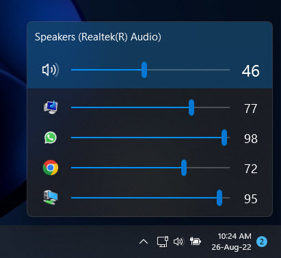5 Ways To Open Volume Mixer In Windows 11/10 13 Manage volumes using Ear Trumpet